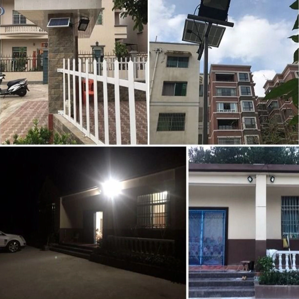 170 LED مصباح للطاقة الشمسية في الهواء الطلق أضواء مقاومة للماء أضواء الشمسية الأشعة تحت الحمراء التحكم عن بعد التعريفي ضوء أضواء الكاشف الشمسية