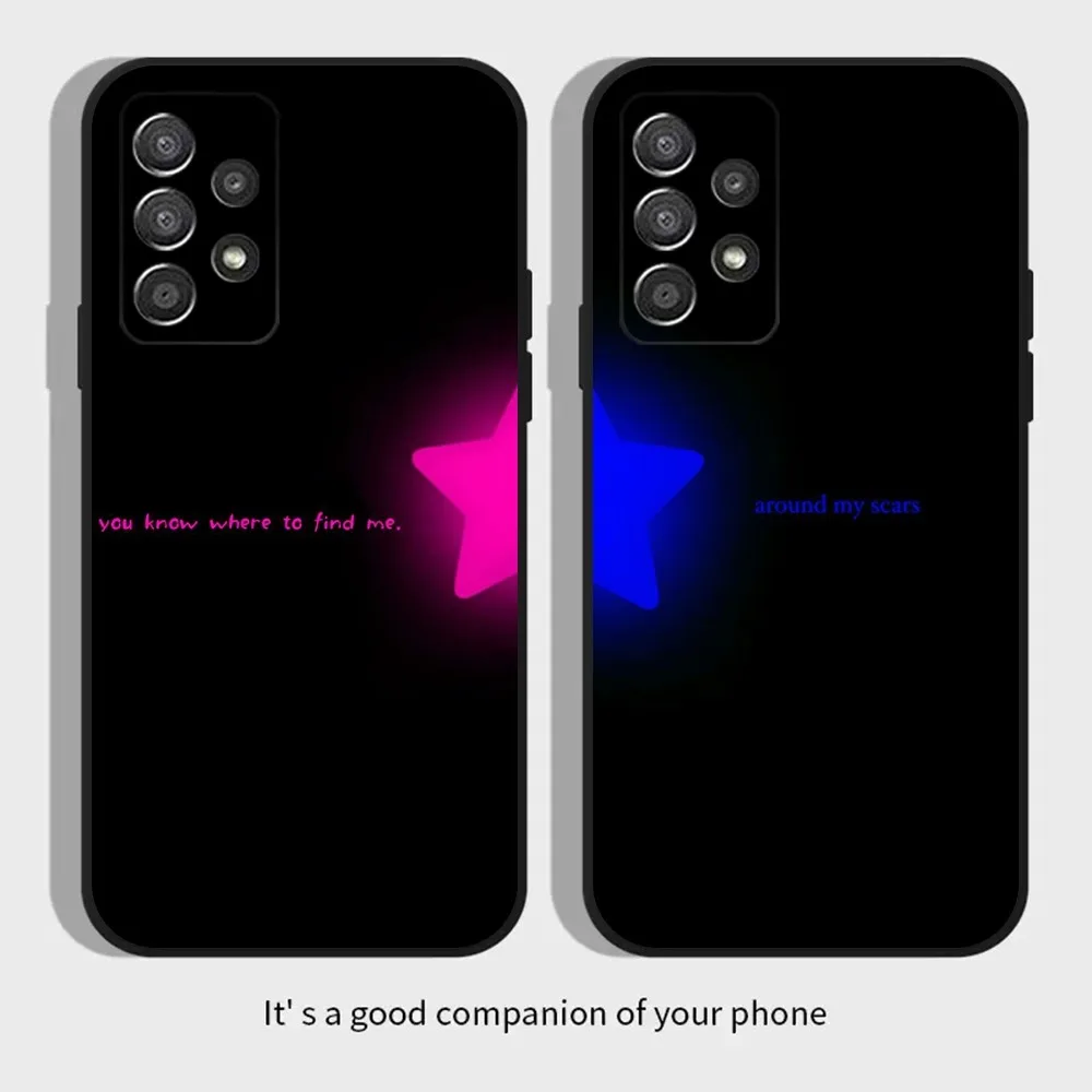 TV Girl matching Couple Phone Case For Samsung Galaxy A13,A21s,A22,A31,A32,A52,A53,A71,A80,A91 Soft Black Cover