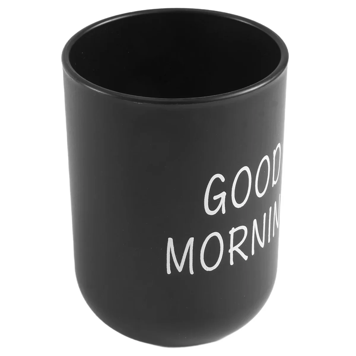 Hogar baño cepillo de dientes soporte para pasta de dientes redondo lavado taza de dientes Pp vaso para beber taza de dientes viaje Camping negro E