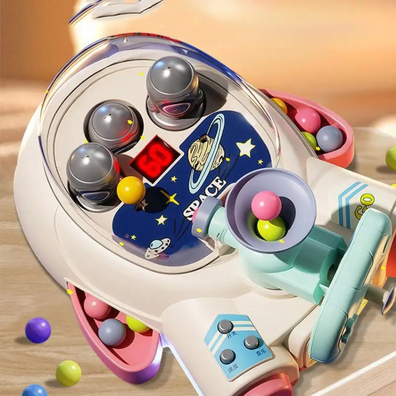 Juguete divertido en forma de nave espacial para niños, máquina de Pinball, aprender conceptos a través del juego, juego de acción y reflejo para 3 y familia