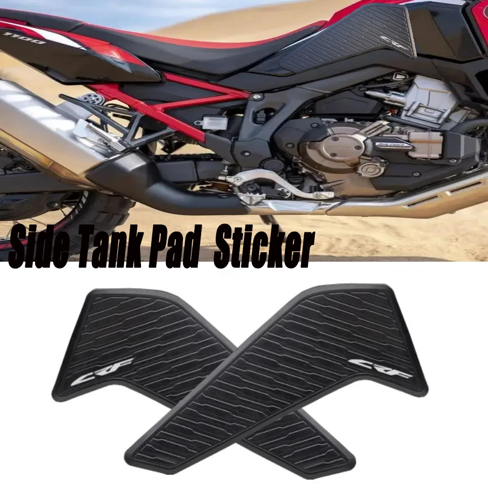 NEW Motorcycle Non-Slip Side Fuel Tank Stickers Waterproof Pad Rubber Sticker For Honda CRF1100L Africa Twin Adventure Sport