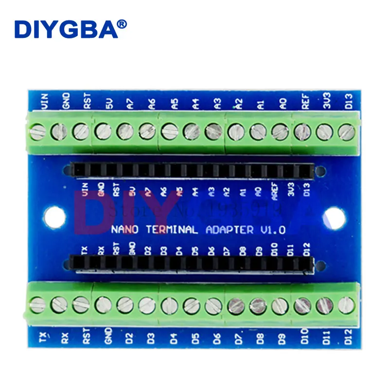 NANO V3.0 Controller Terminal Adapter Expansion Board NANO IO Shield Simple Extension Plate For Arduino AVR ATMEGA328P