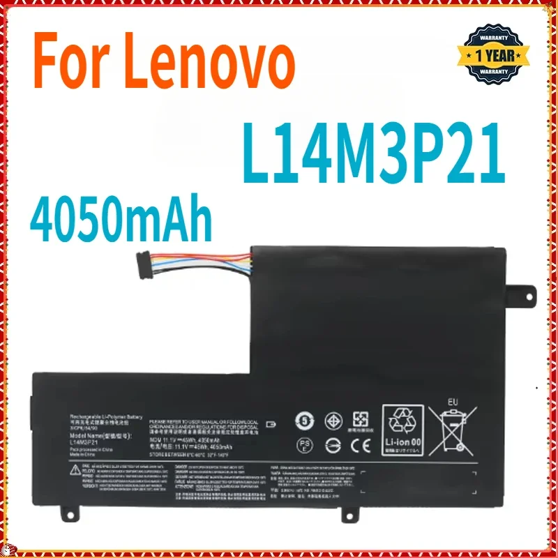 SWZY 4050mAh L14M3P21 Laptop Battery For Lenovo Flex 3 4 1470 1480 1580 1570 Yoga 500-14ISK Edge 2-1580 L14L3P21 L15L3PB0 L15M3P