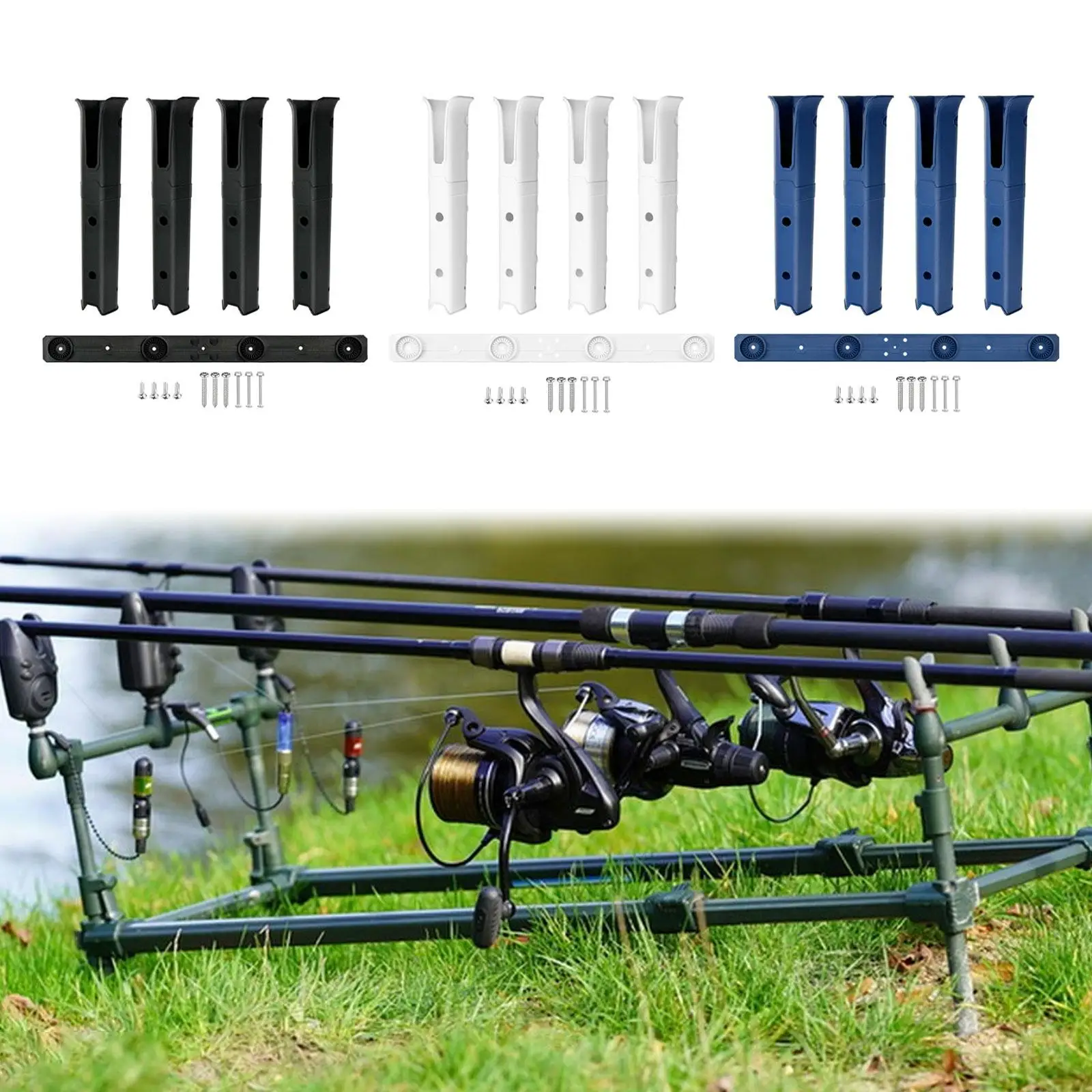 

4 шт. подставка для удочки с крепежным винтом, держатель удочки для домашней лодки