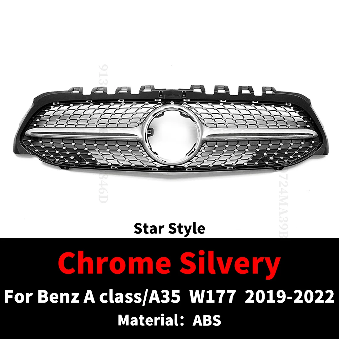GT Diamond Frontgrill Racing Bumper Grill für Mercedes W177 Benz A oder A35 2019 2020 2021 2022 wie A250 A200 A180 A220 Tuning
