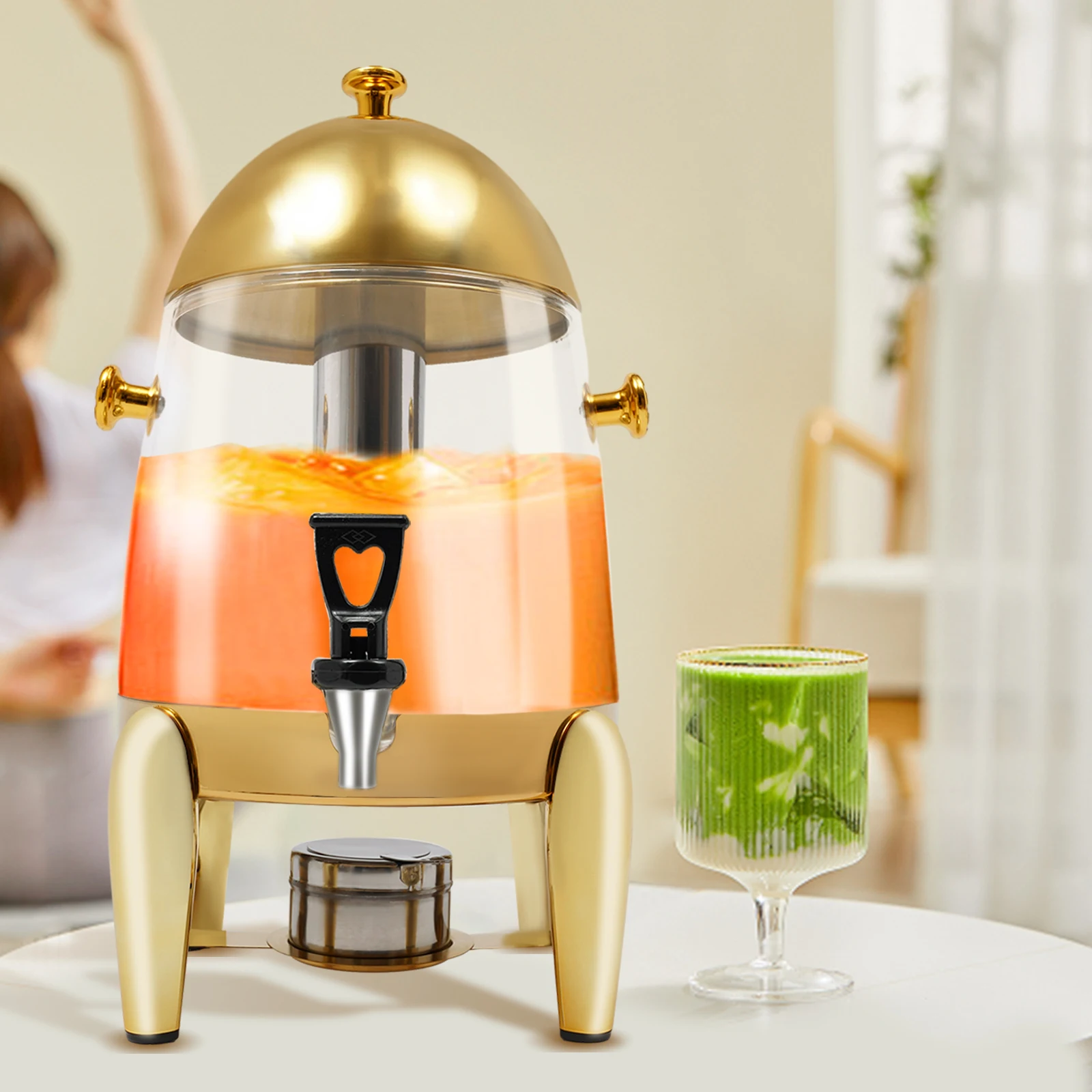 

Диспенсер для напитков 12 л/3,17 галлонов, 400 Вт, 110 В, с электрическим нагревом, для холодных/горячих напитков, для дома, вечеринок, офиса, отеля, кафе