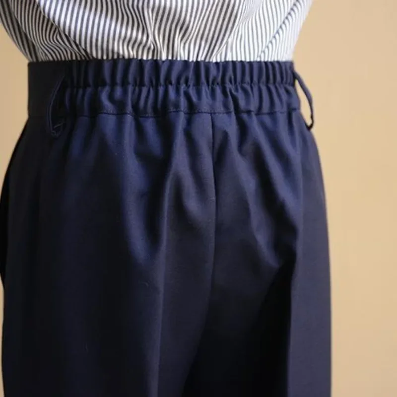 ZOETOPKID Jungen Anzughose 2026 Herbst Schwarze Formelle Hose Aufführungskleidung Formelle Anzughose für Schüler Dunkelblau Trendiger Stil – Detail 4