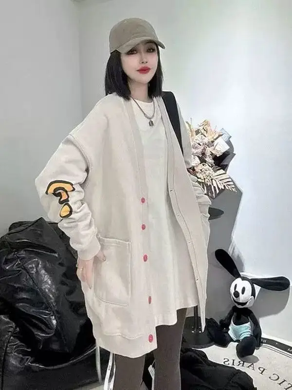 حجم كبير 300 Pou الأمريكية الرجعية المطبوعة البيسبول Jaet المرأة فضفاضة عارضة أعلى البوليستر النايلون ألياف كوزيت