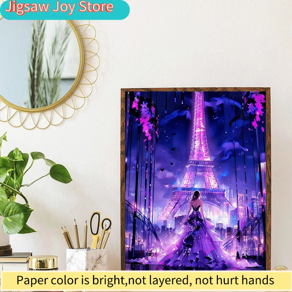 Fantasy Style, Urban Elements 1000pcs Large Jigsaw Puzzle Toy Game Gift Family Interactive DIY Home Decor Brain Challenge