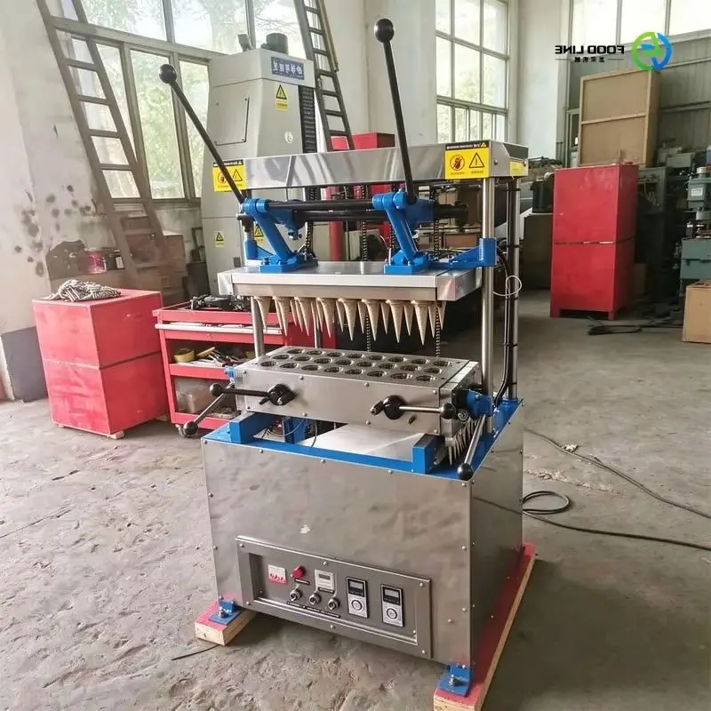 Biscuit Cup Making Machine Edible Cup Machine 24 Head Ice Cream Cone Machine FL Customized