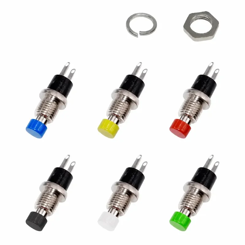 5PCS 7MM Momentary Push Button Switch PBS-110 Press The Reset Switch on Off Push Button Micro Switchs Normally Closed NO or