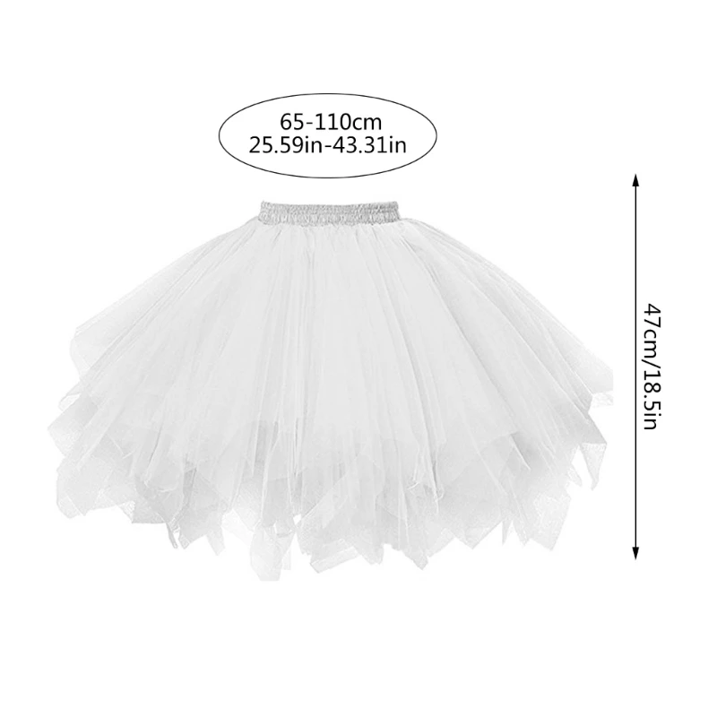 여성 댄스 Tulle 스커트 탄성 높은 허리 Pleated 미디 스커트 카니발 의상 Tutus 스커트 계층화 된 Tulle 스커트 Dropship