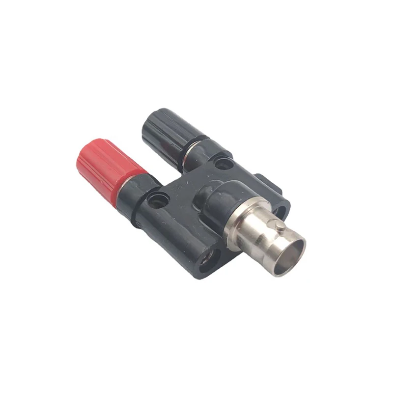 1Pcs Q9 Bnc Banana Naar Twee Dual 4Mm Banana Man Vrouw Jack Coaxiale Connector Bnc Tee Type 3Way splitter Rf Adapter Hoge Quanli