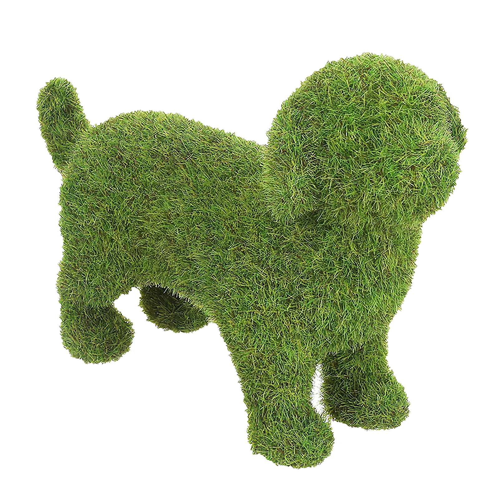 

1pc European Style Flocking Dog For Garden Outdoor Decor Home Decoration Puppy Ornament Housewarming Gift Gardening Supplies