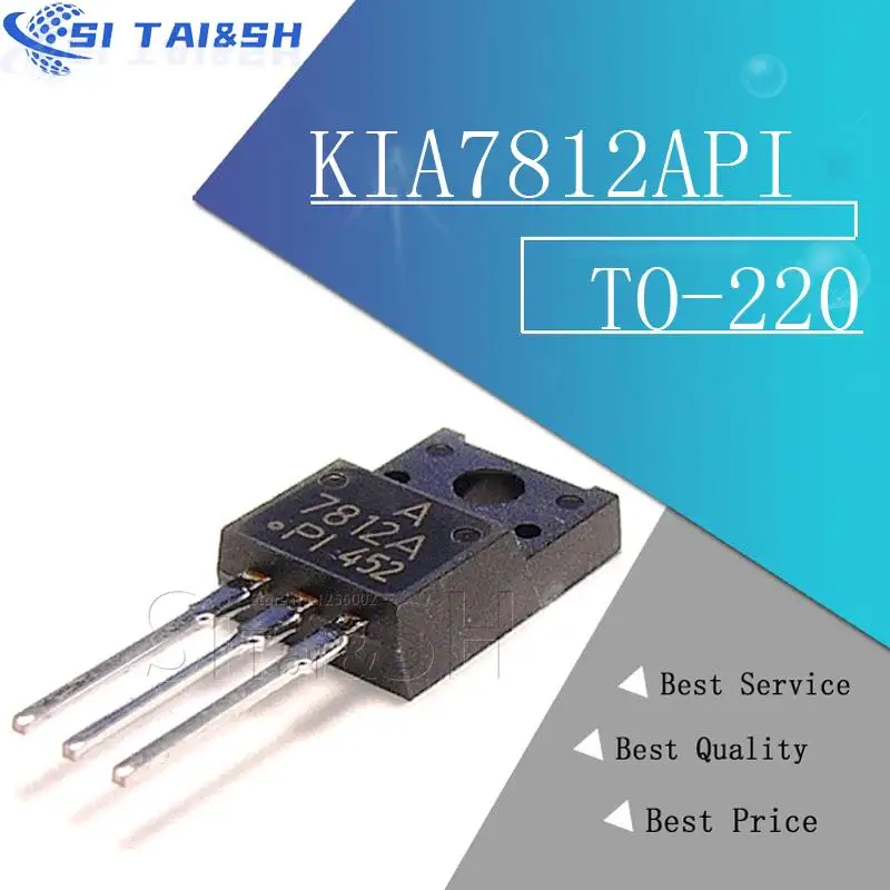 10 pçs/lote KIA7812API KIA7812A KIA7812 TO-220F