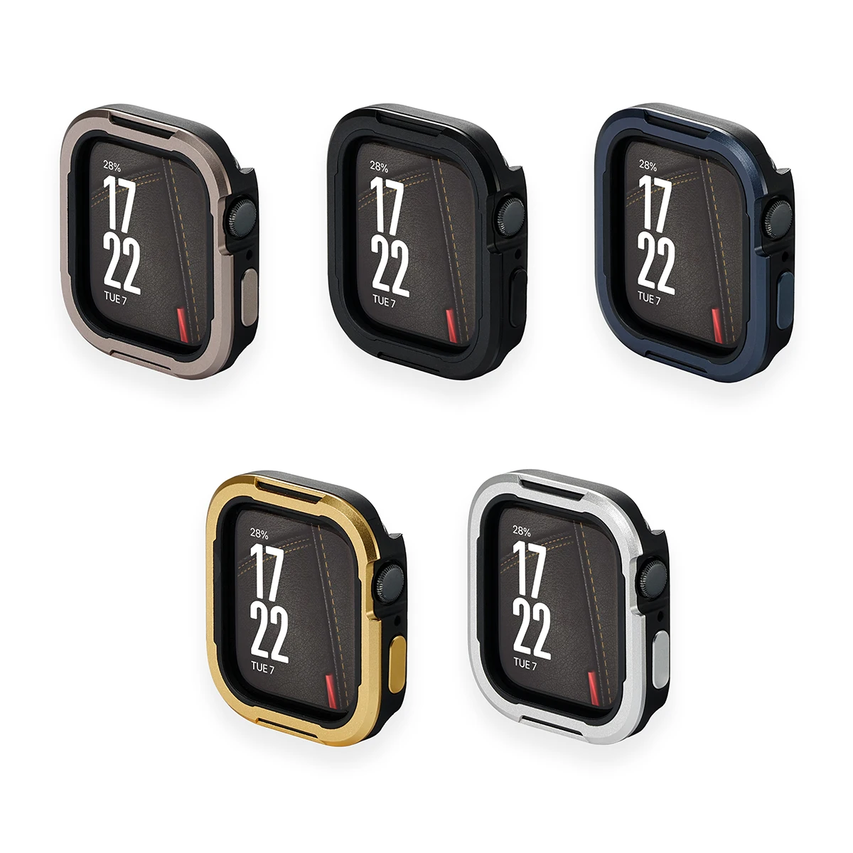 Alloy+TPU Protective Case for Apple Watch Ultra 3 2 49mm 40 41 44mm 45 46mm, Drop-resistant Cover for Iwatch S11 10 9 8 7 6 5 SE
