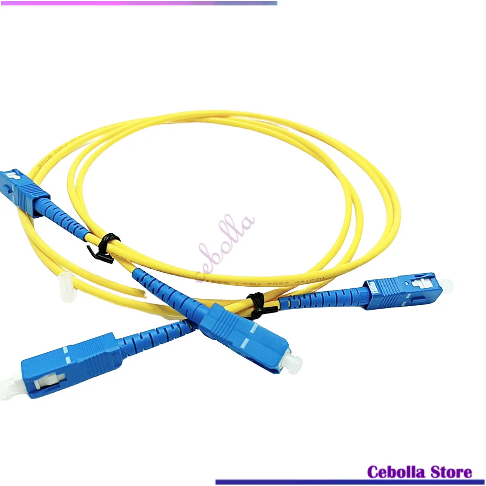 Cable de conexión óptica SC piezas UPC Simplex SM LSZH, 3,0mm SC/UPC-SC/UPC FTTH, puente de fibra óptica de 3,0mm, 10 UPC-SC