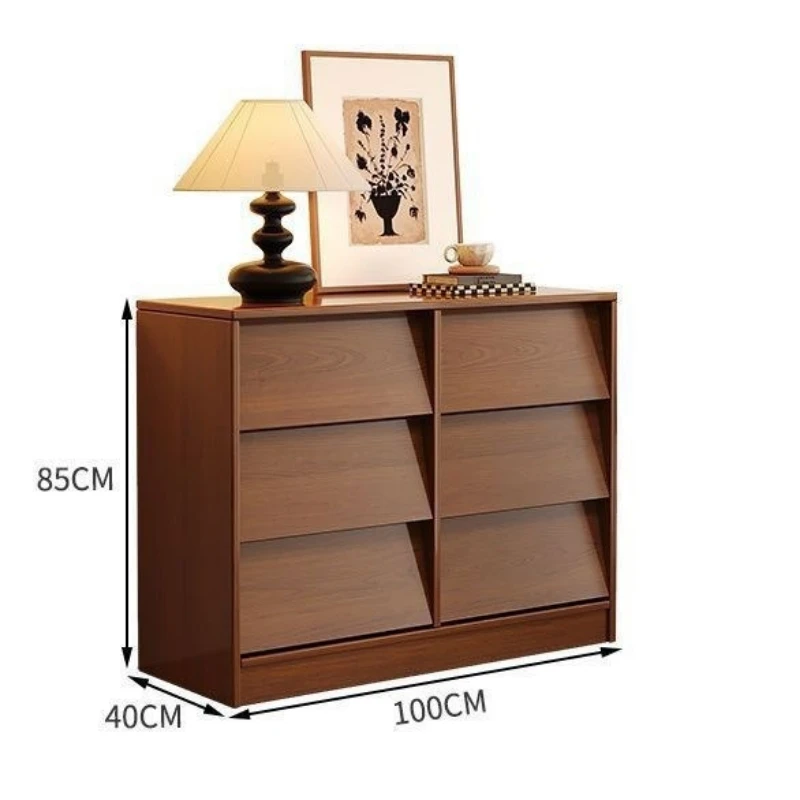 Storage cabinet Solid wood drawer Bedroom bedside locker Tea cabinet Wall locker Nine chest  Living room chest