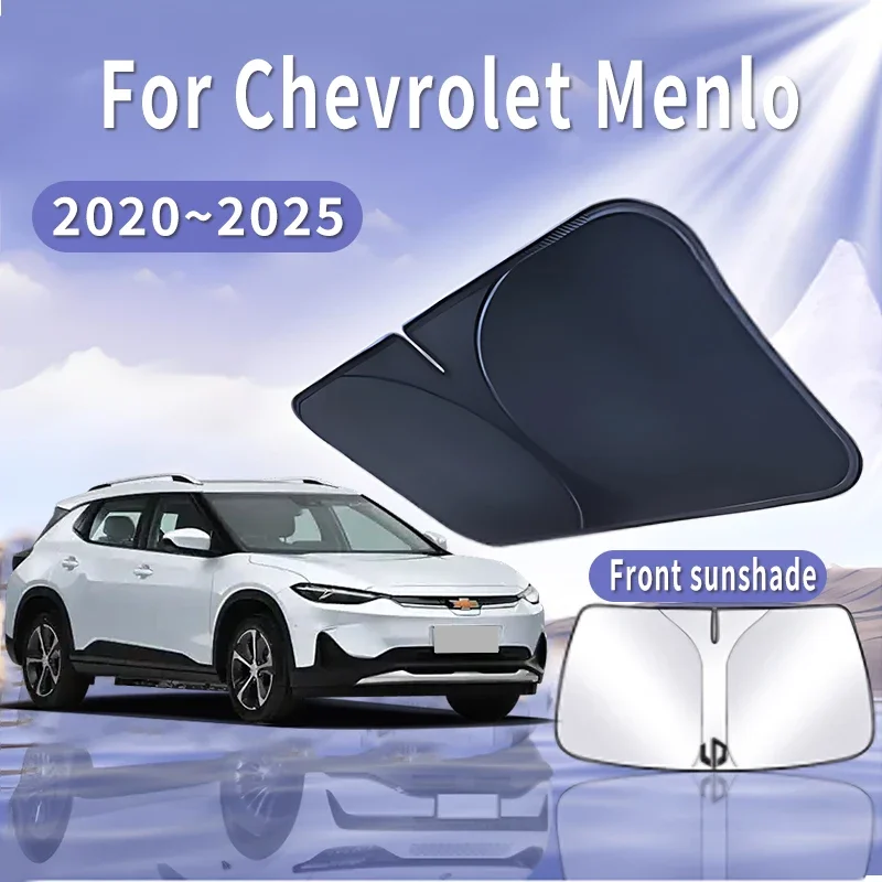 Foldable Car Sun Visor For Chevrolet Menlo 2020~2025 Front Windshield Sunshade Heat Insulation Summer Cooling Auto Accessories