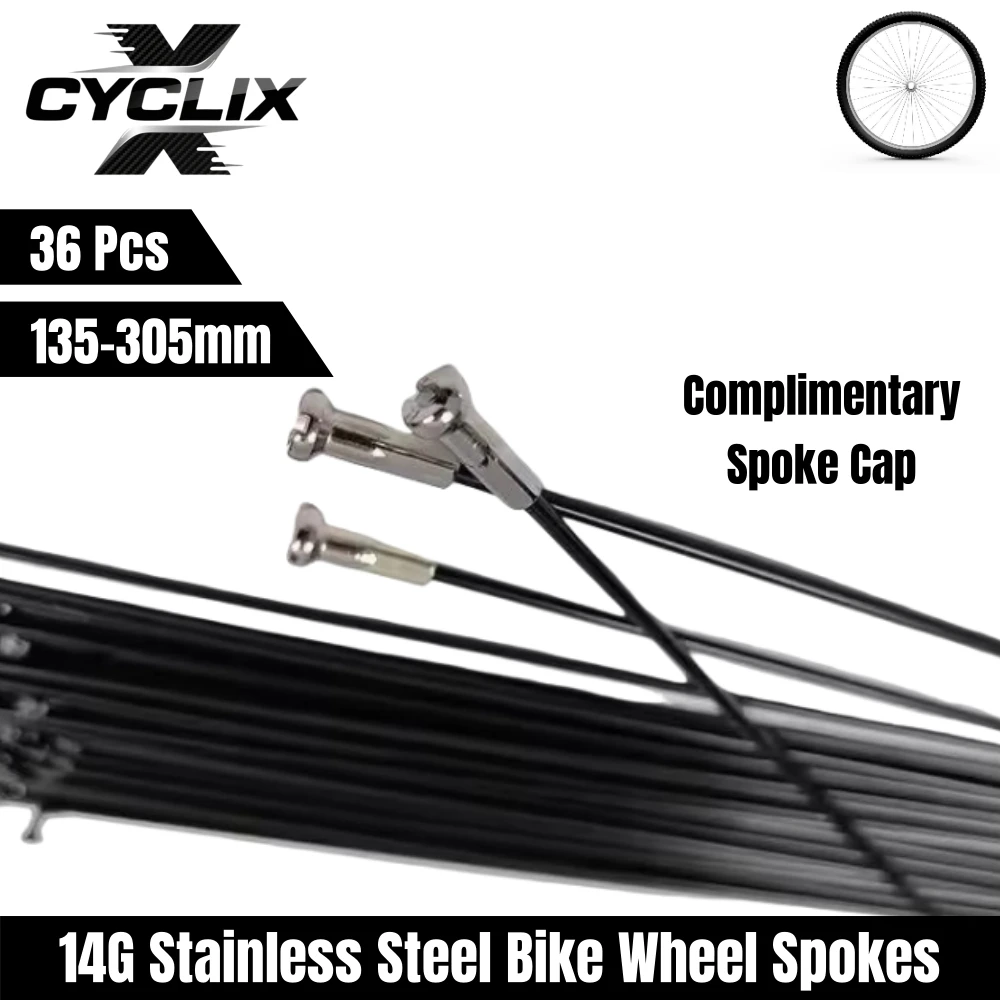 

Full Size Mountain Road Bike Spokes J-Bend 14G Stainless Steel Bicycle Spoke With Nipples Cap