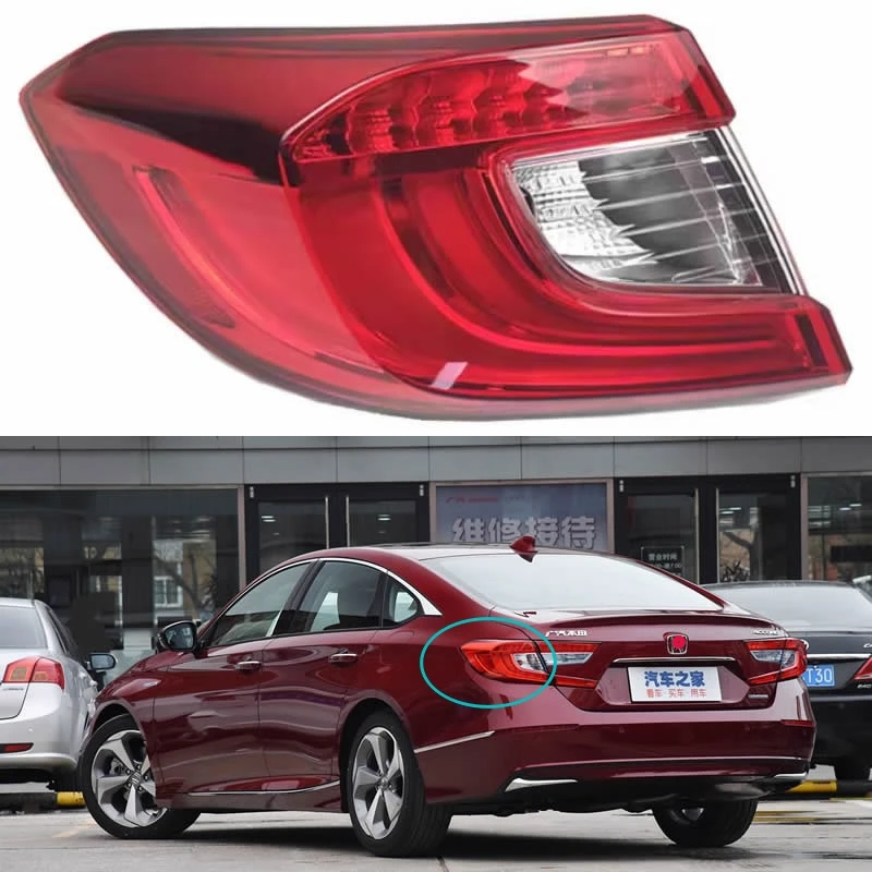 For Honda Accord 2018 2019 2020 Car Accessories LED Tail Light Assembly Turn signal parking lights Rear lamp Gasoline version