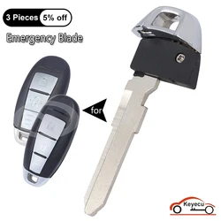 KEYECU Uncut Insert Emergency Key Blade for Suzuki Swift Kizashi SX4 Ciaz Vitara S-Cross Grand Vitara Auto Smart Remote Key Fob