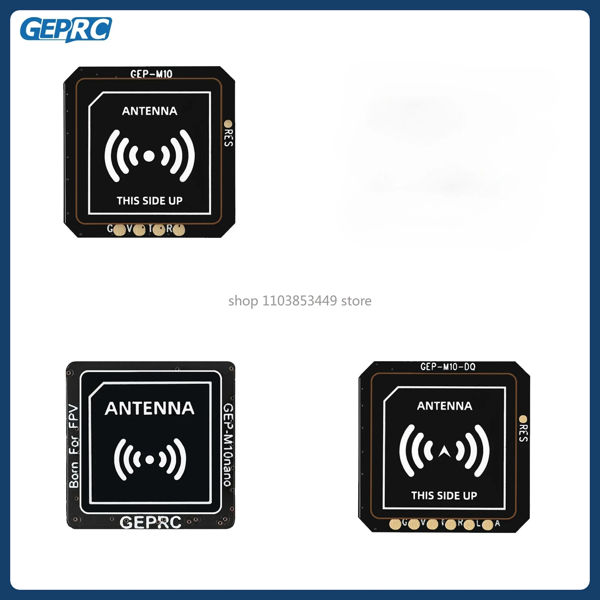 

GEPRC GEP - M10 Series GPS Modules: Multi - Model (M10/Nano/DQ), Dual - Size (15×15/22×22mm), Compass + Baro Integrated