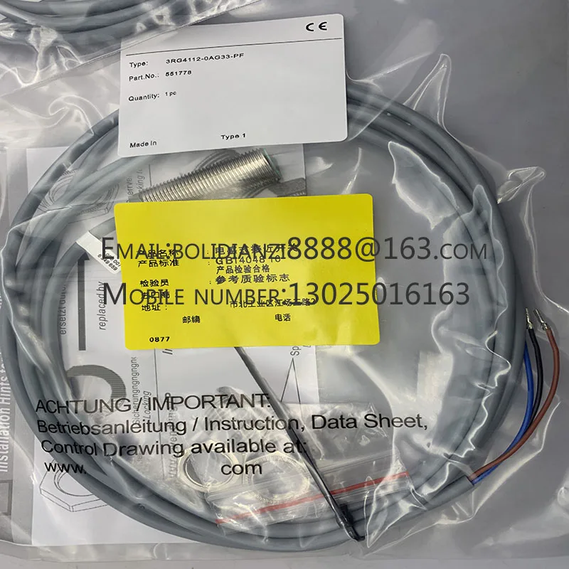 

The brand-new original sensor 3RG4112-0AG33-PF warranty for one year in stock