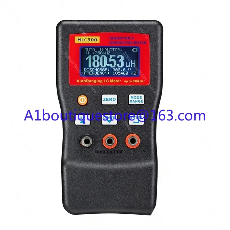 MLC500 Digital LC RC Capacitance Inductance Meter 500kHz Professional LCD Oscillation Multimeter 0.01pF 100mF SMD Clip Option