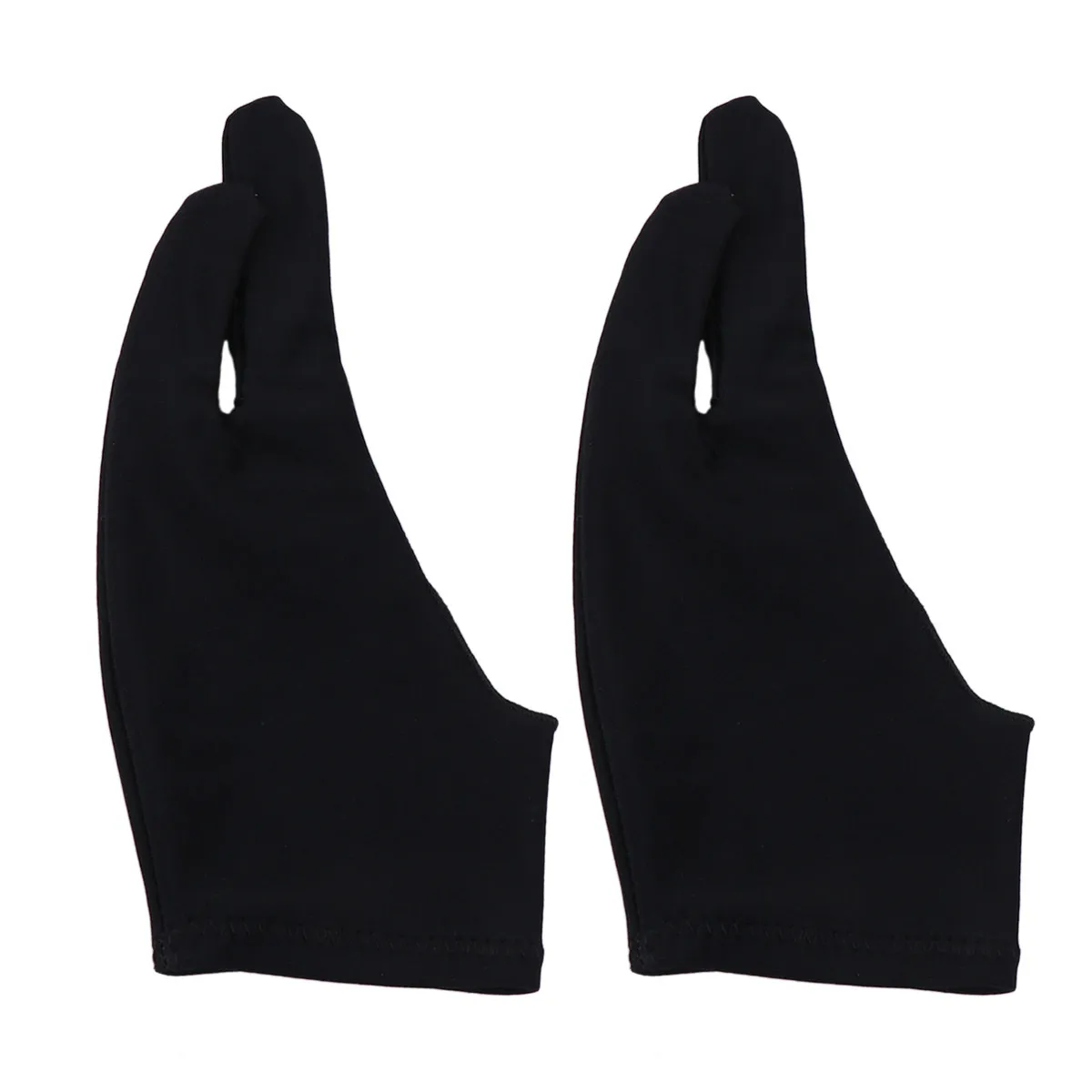 2Pcs Artist Gloves S Black Spandex Drawing Glove for Sketch Tablet Monitor Anti Sweat Wear Resistant Breathable