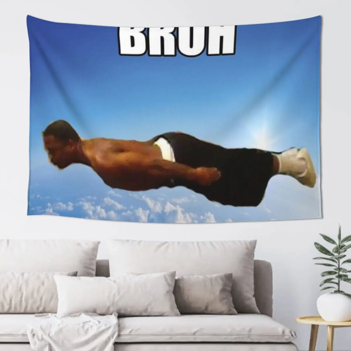 Bruh guy Tapestry Decoration Aesthetic Room Aesthetic Tapestry