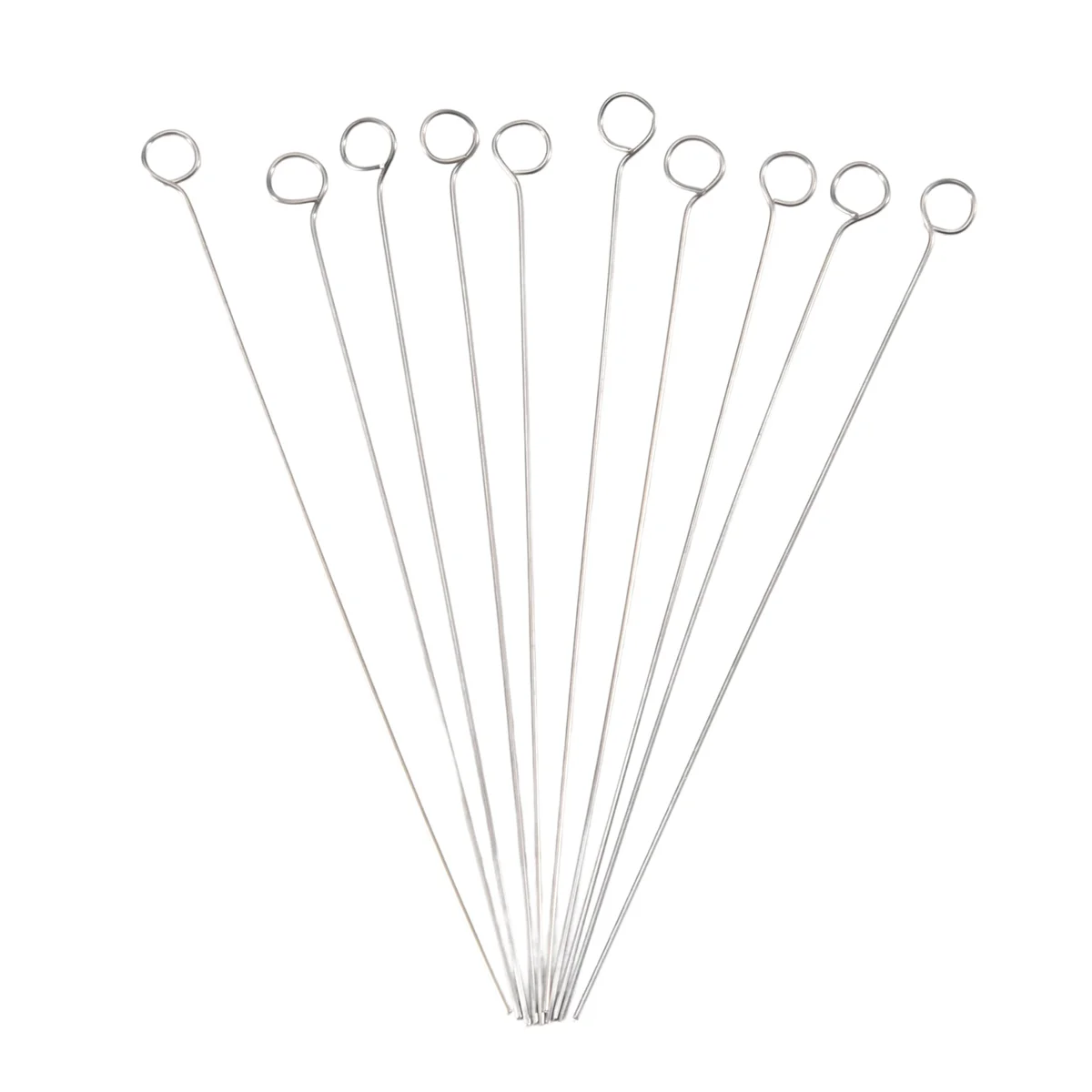 2 pezzi riutilizzabili inoculanti Loop Holders con 50 pezzi 10UL nicromo Needle Tips anello di inoculazione per laboratorio
