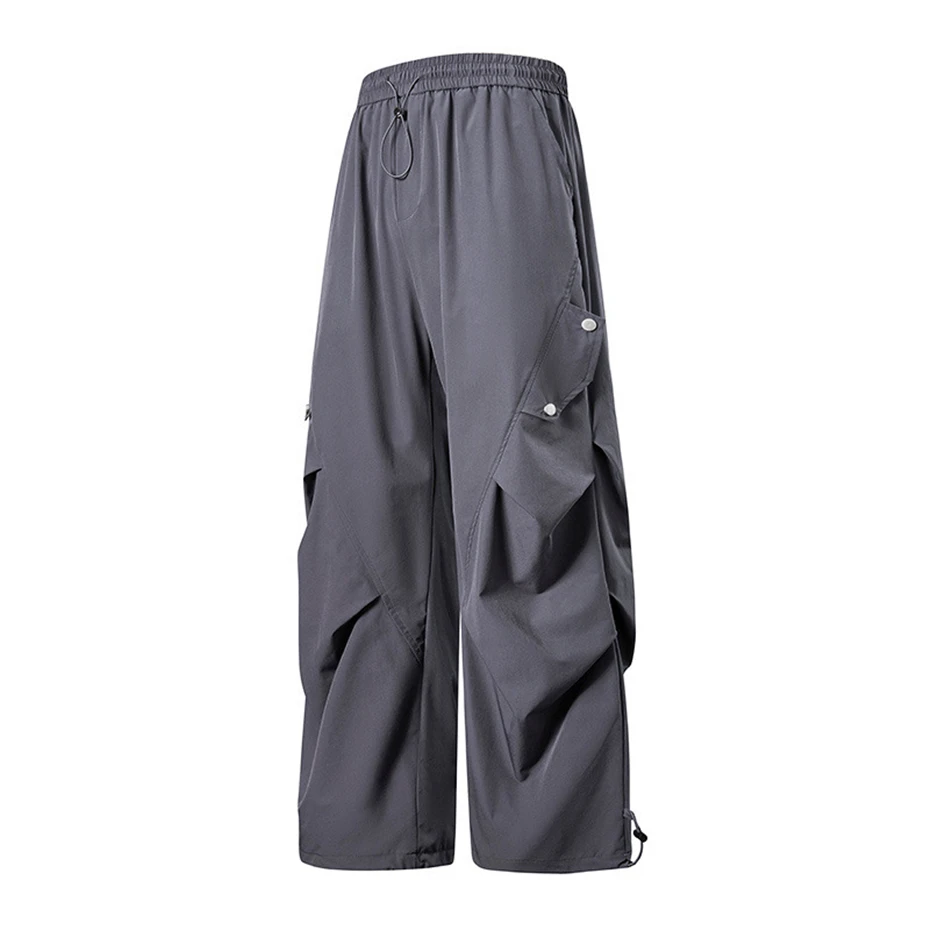 Summer Straight Pants Men Plus Size 8XL Fashion Casual Elastic Waist Pants Male Big Size 8XL Trousers