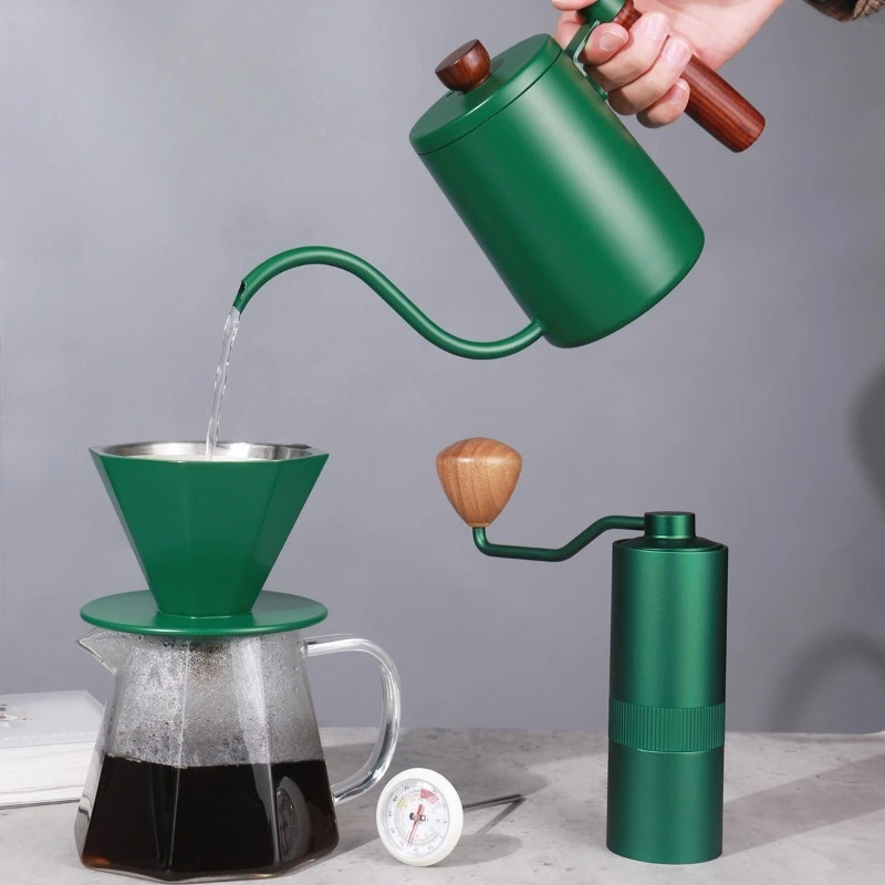 Green hand-brewed coffee gift box, coffee hand-brewed set, for making coffee