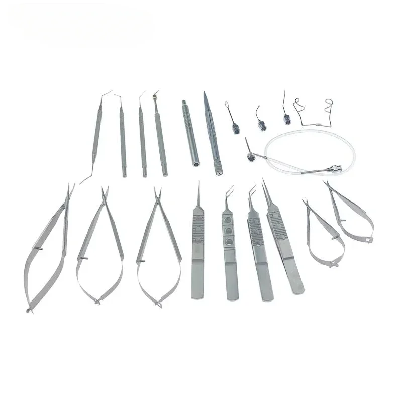 Eye surgery set can be sterilized by high temperature and high pressure stainless steel 21 pcs Cataract Set