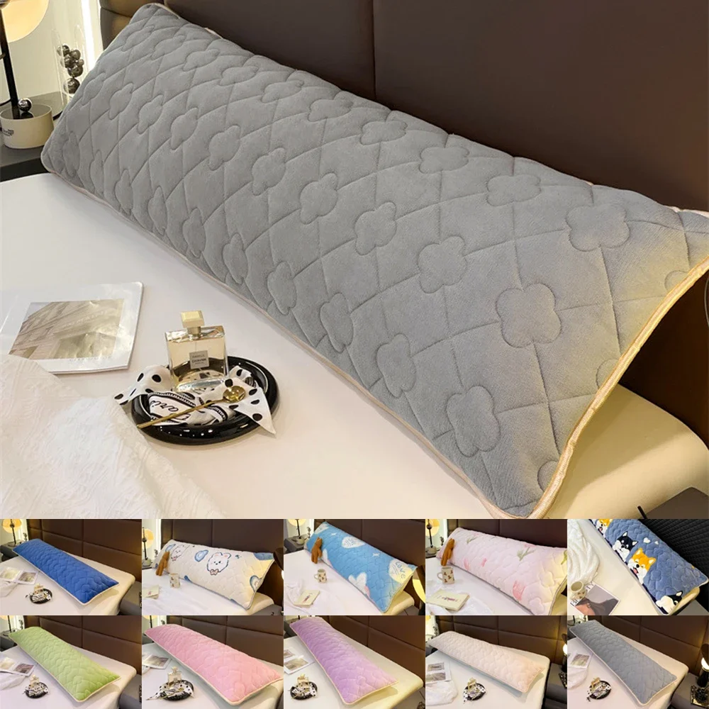 1PC One Long Pillowcase for Home Thickening, Without Pillow Core 120/150/180cm for Men/women/single/double Bed/couple Pillowcase