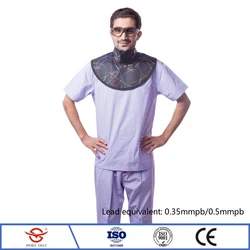 X-ray gamma ray protective 0.35mmpb/0.5mmpb round thyroid collar Ionizing radiation protection super soft lead collar
