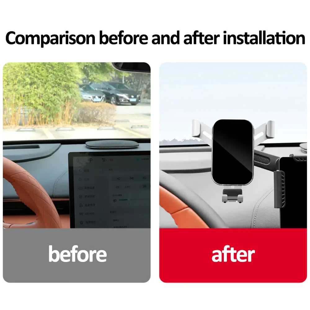 For Changan Deepal S07 L07 Car Screen Phone Holder Interior Modification Product Gravity Sensing 360 ° Telescopic Adjustment