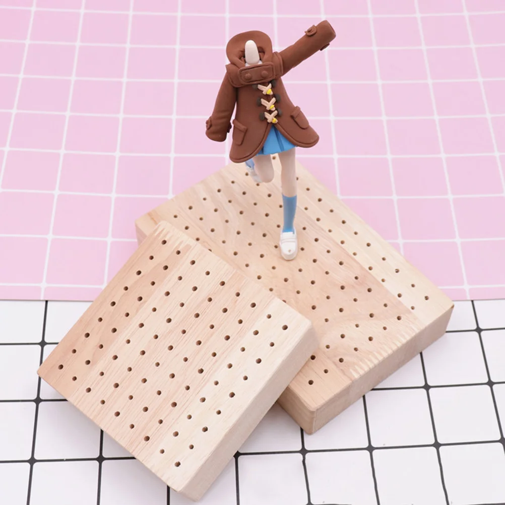 

Clay Figurines Base Wood Material Durable Display Rack For Polymer Clay Sculpture Oven Safe Up To 160° Decoration Art