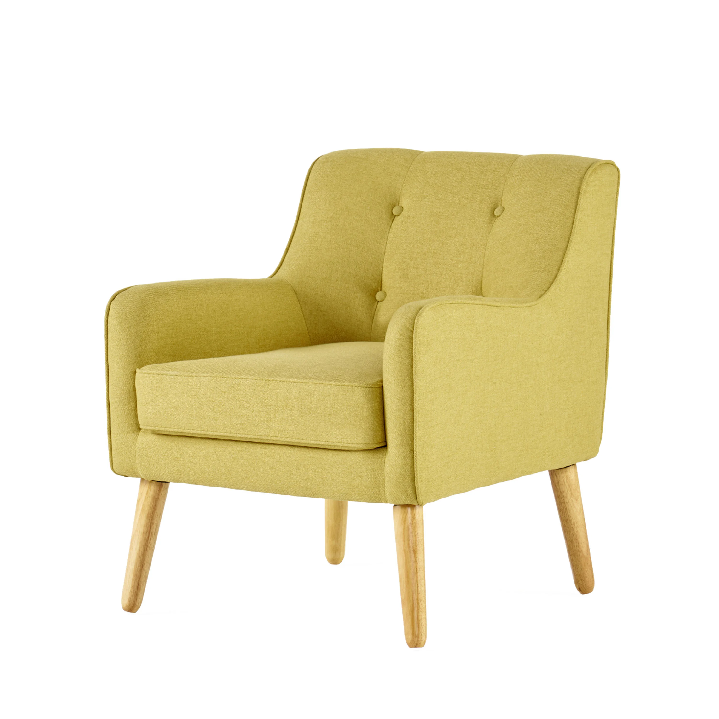 Mid-century Modern Accent  Chair,Arm Chairs for Living Room,Upholstered Mordern Armchair,Comfy Soft Chair in Small Space image 4