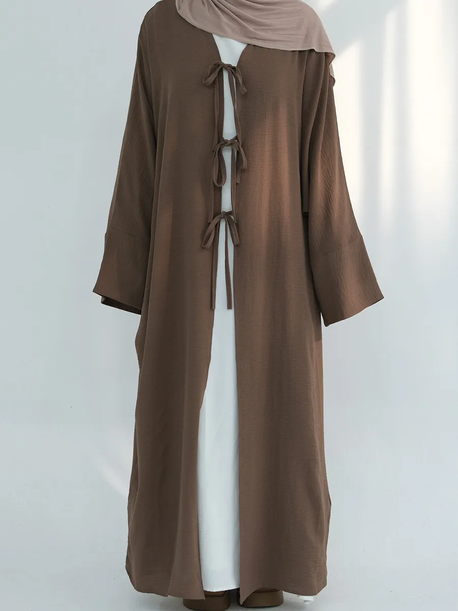 Mulheres muçulmanas dubai turco abaya eid vestido longo sólido quimono cardigan modesto ramadan oração robe kaftan femme islam roupas