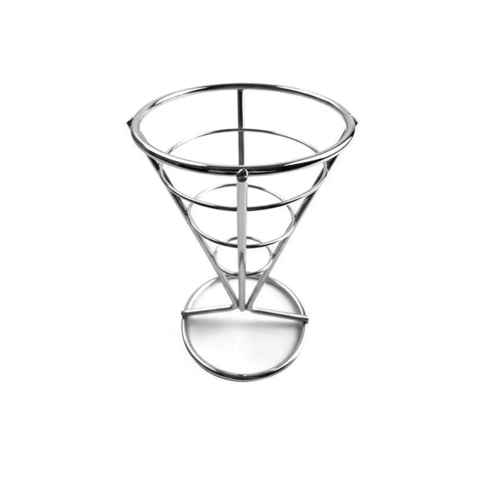 Appetizer Cone Holder Wire Design Stable Base for Restaurants