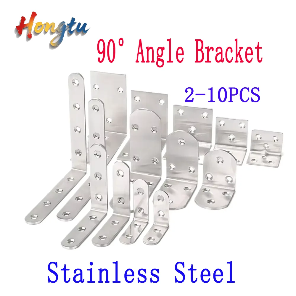 

Stainless Steel 90° Angle Bracket – Triangle Iron Shelf Support Plate, Hardware Connector for Furniture & Shelving Installation