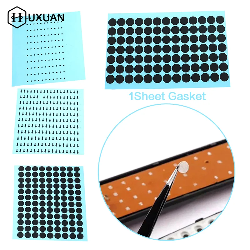 직경 12/3.5/7/9mm IR 원격 제어 전도성 고무 버튼용 검정색 전도성 고무 패드 키패드 수리 키트