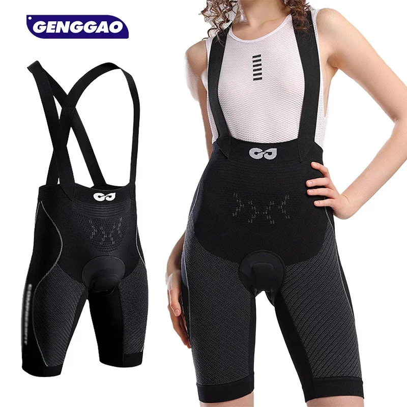 

GENGGAO 1PCS Cycling Shorts Ride Cycling Bib Shorts 3D Gel Padded Men's Cycling Bib Tights Shockproof Pro Team Bike Shorts