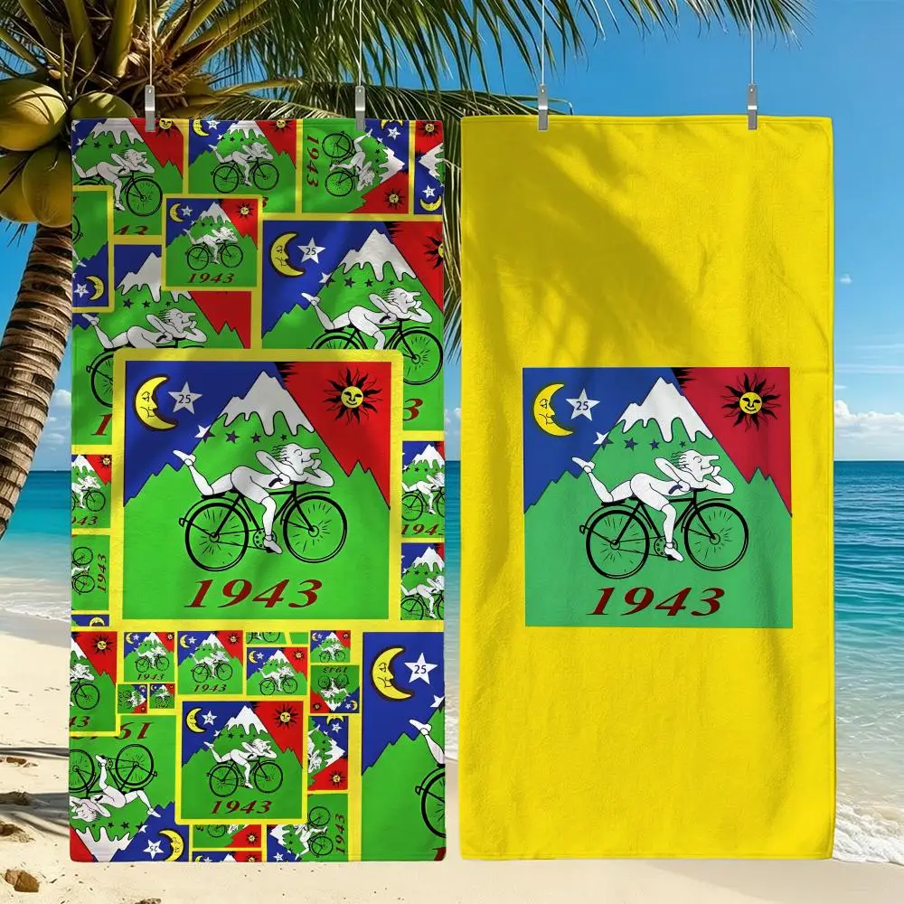 Character Albert Hofmann Towel Towel Beach Towel Oversized Quick Dry Towel Absorbent Soft Swim BeachTowels for Men Women
