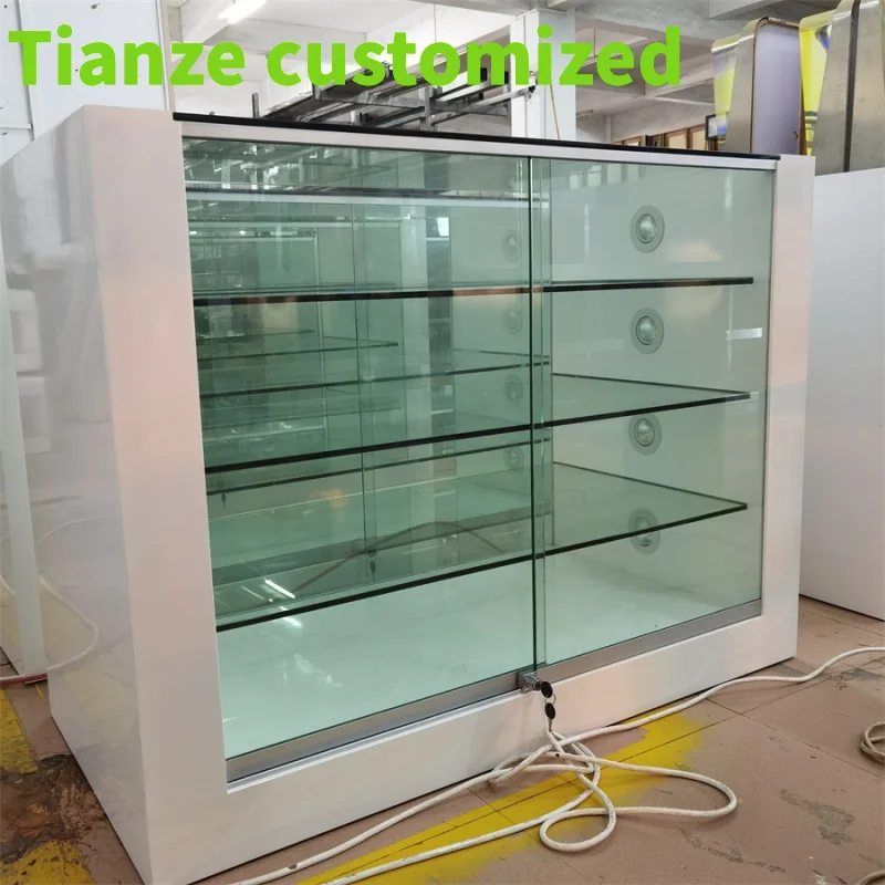 

Customized-medical glass cabinet curio cabinet glass display wood stereo cabinet glass door