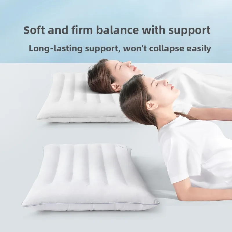 Pure Cotton Shaping Pillow for Students And Adults Home Use Soft Low Pillow Neck Support Rectangular Polyester Filled Pillow