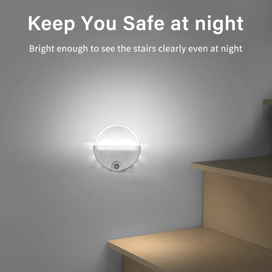 PIR Motion Sensor Night Light With Remote Red Green Blue Colorful Change Ambient Light For Bedroom Bedside Magnetic wall light