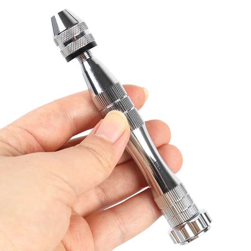 

0.8-3.0mm Mini Hand Drill Woodworking Tools Drilling Rotary Tool Manual Twist Drill Bit Watchmaker Pin Vice Watch Repair Tools